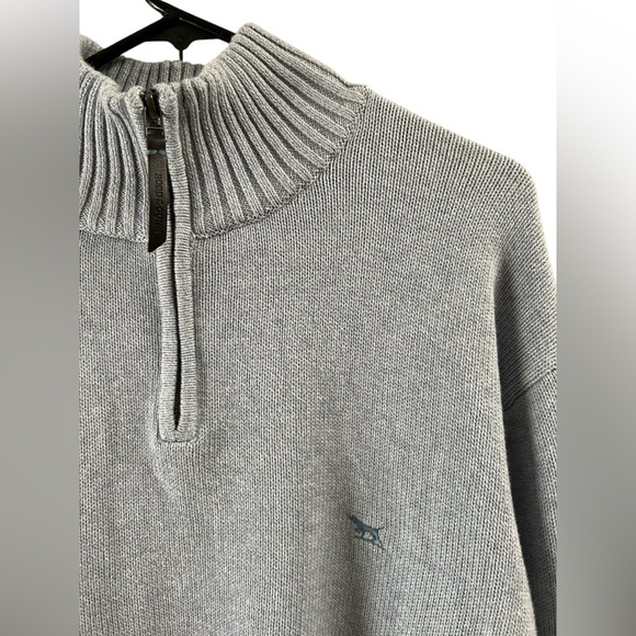 Rodd & Gunn merrick bay knit 1/4 zip grey sweater - Picture 4 of 7